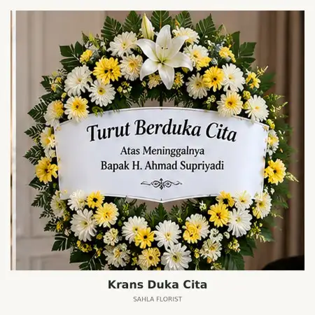Krans Bunga Duka Margonda